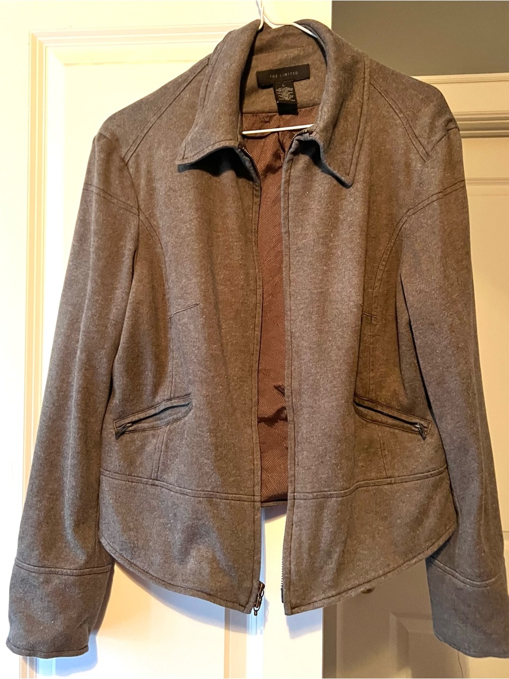 The Limited Brown-Gray Utility Jacket